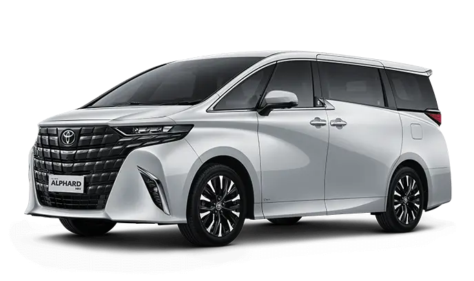 Toyota Alphard 2025 tampak samping depan