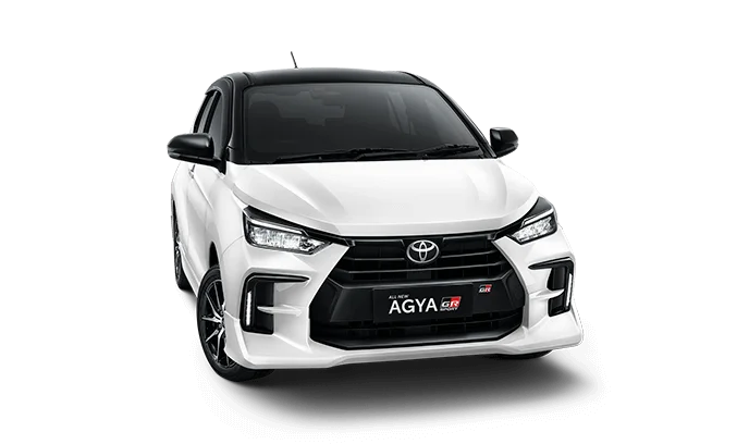 New Toyota Agya 2025 tampak samping depan
