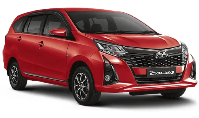 Toyota Calya 2025 tampak samping depan