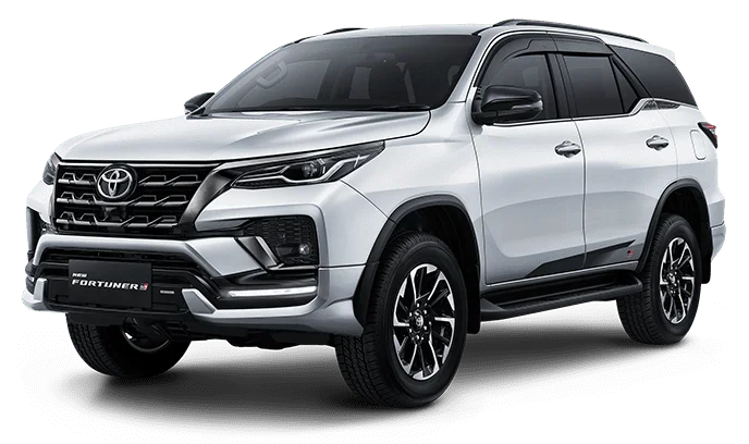 Toyota New Fortuner 2025 tampak samping depan