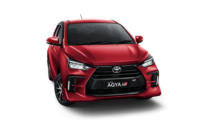 New Toyota Agya 2025 tampak samping depan