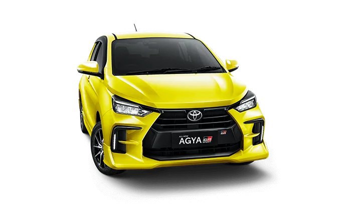 New Toyota Agya 2025 tampak samping depan