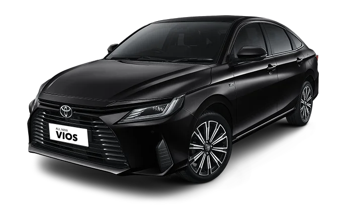 Toyota Vios 2025 tampak samping depan