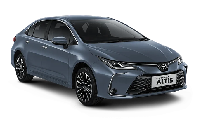 Toyota Corolla Altis 2025 tampak samping depan