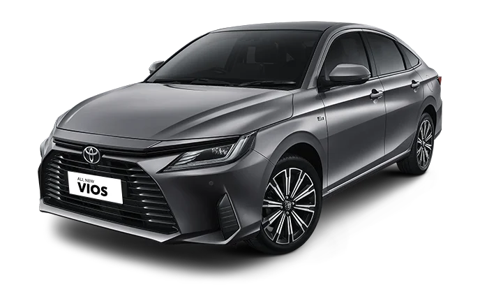 Toyota Vios 2025 tampak samping depan