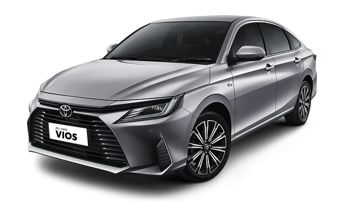 Toyota Vios 2025 tampak samping depan