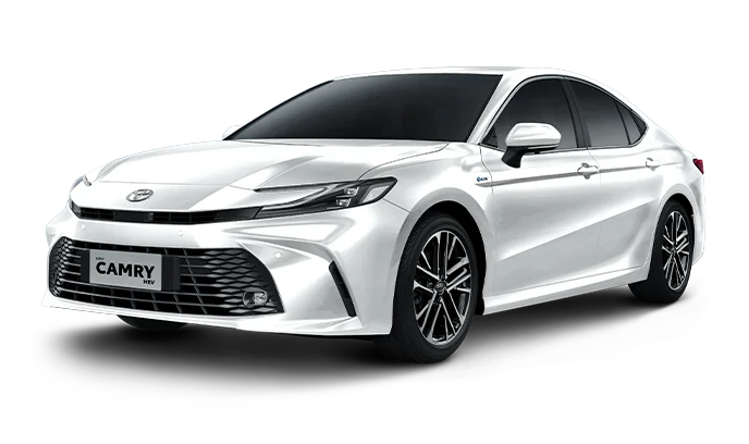 Toyota Camry 2025 tampak samping depan