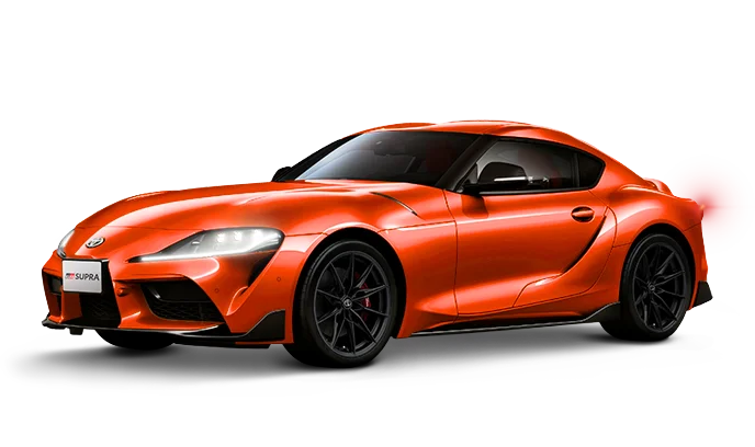 Toyota GR Supra 2025 tampak samping depan