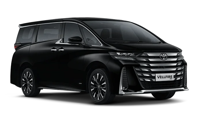 Toyota Vellfire 2025 tampak samping depan