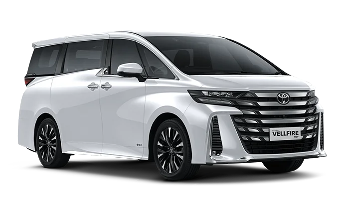 Toyota Vellfire 2025 tampak samping depan
