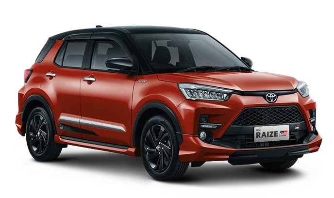 Toyota Raize 2025 tampak samping depan