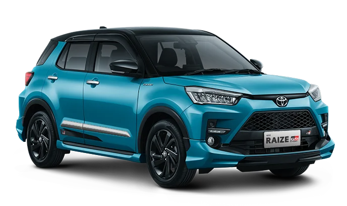 Toyota Raize 2025 tampak samping depan