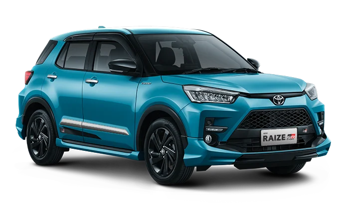 Toyota Raize 2025 tampak samping depan