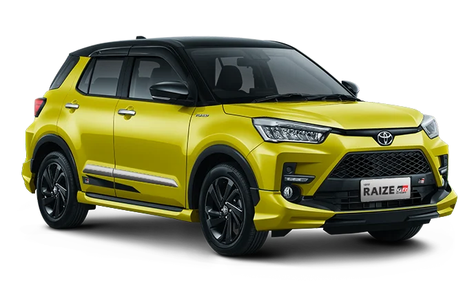 Toyota Raize 2025 tampak samping depan